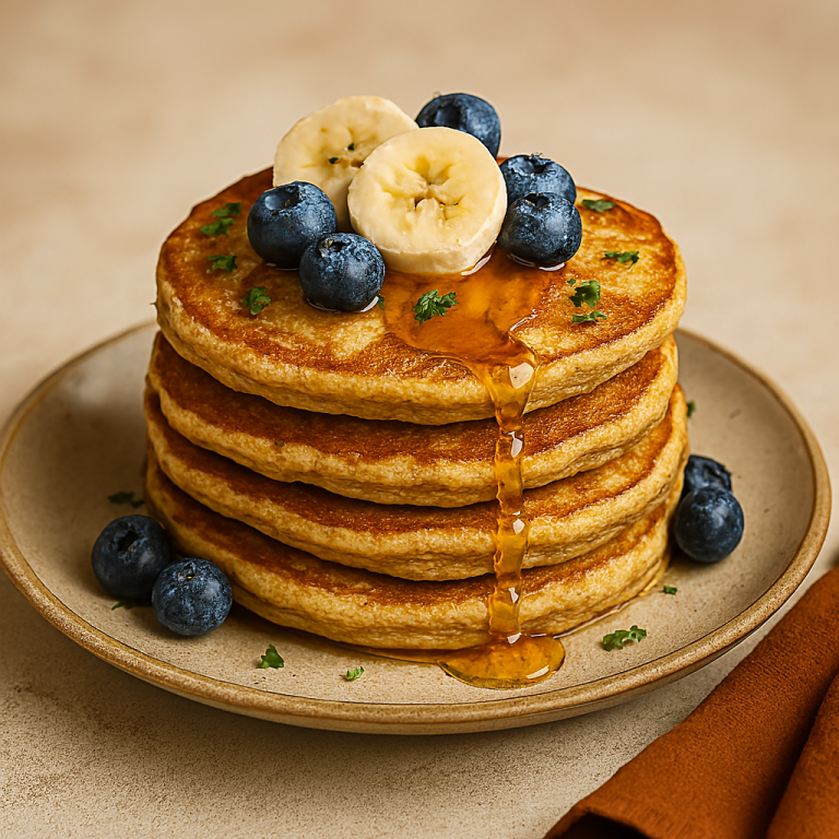 banana oat pancakes