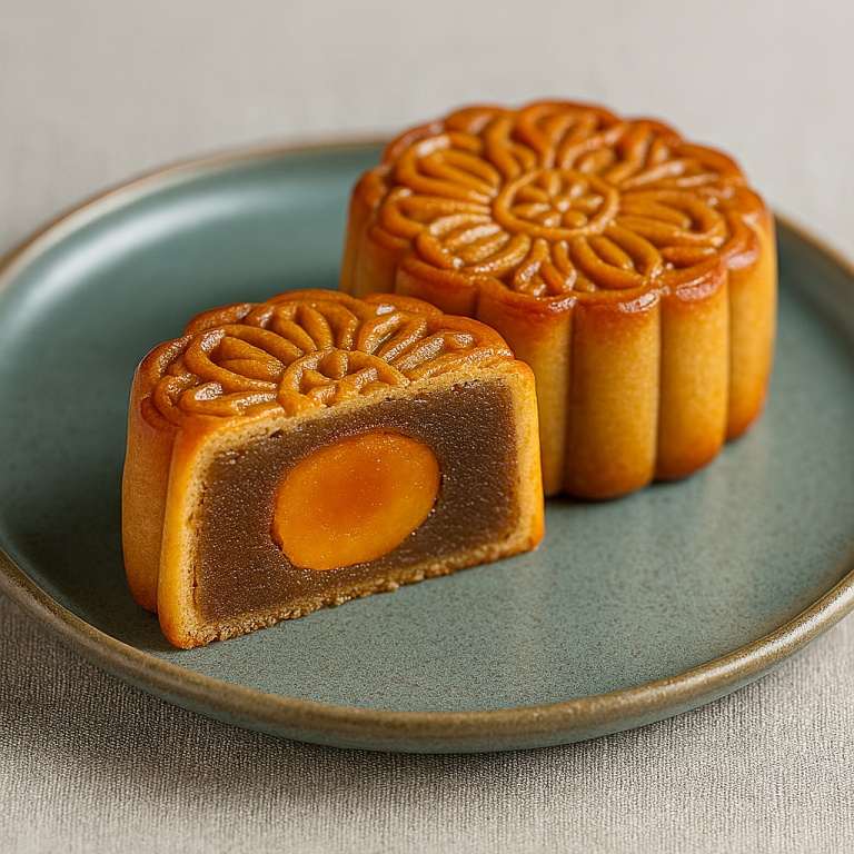 salted egg yolk mooncake