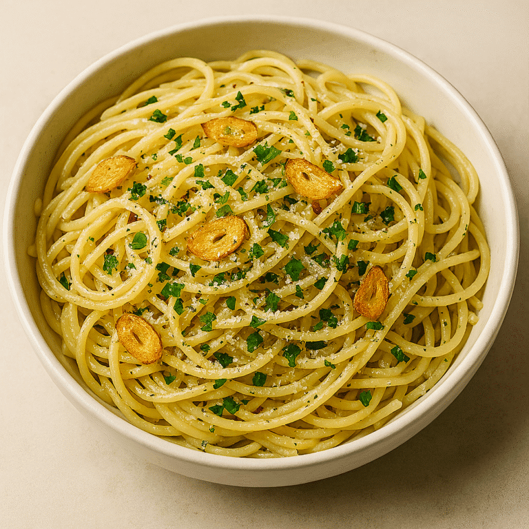  Spaghetti aglio e olio 