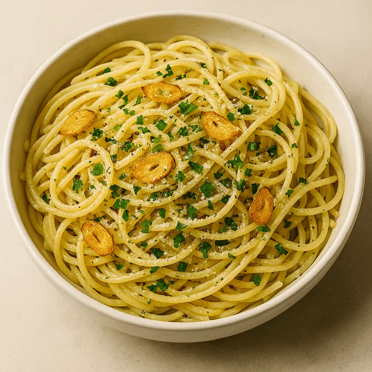  Spaghetti aglio e olio 