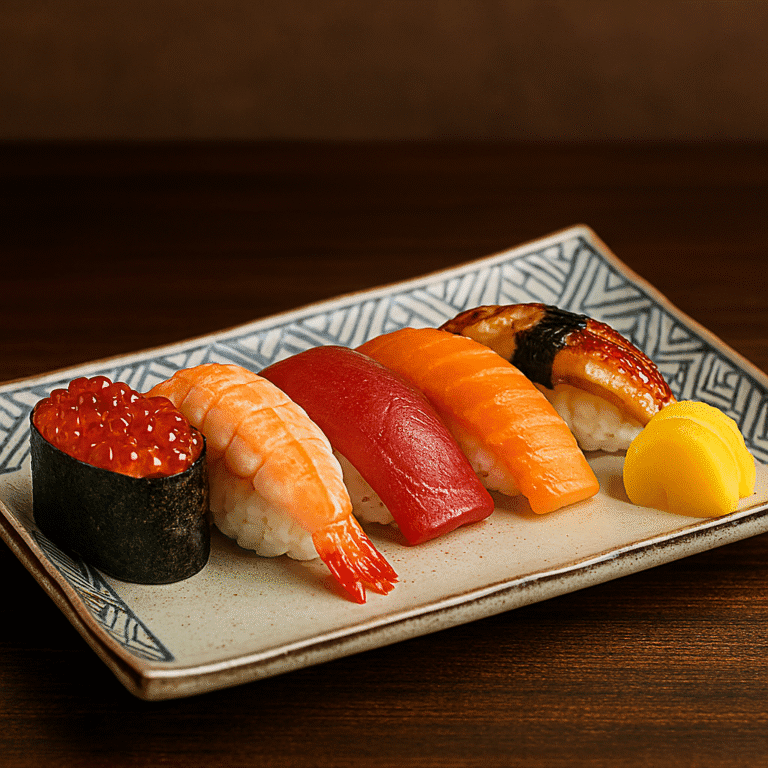 Sushi nigiri assortment 